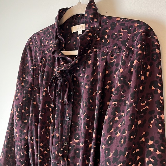Leopard print shirtdress from Loft - Picture 3 of 4